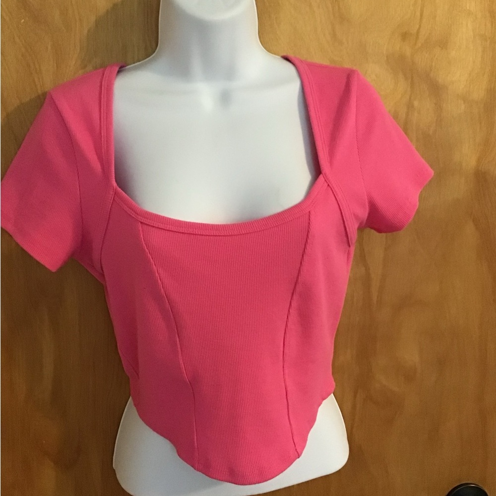 New Ribbed Crop Top - Picture 1 of 6